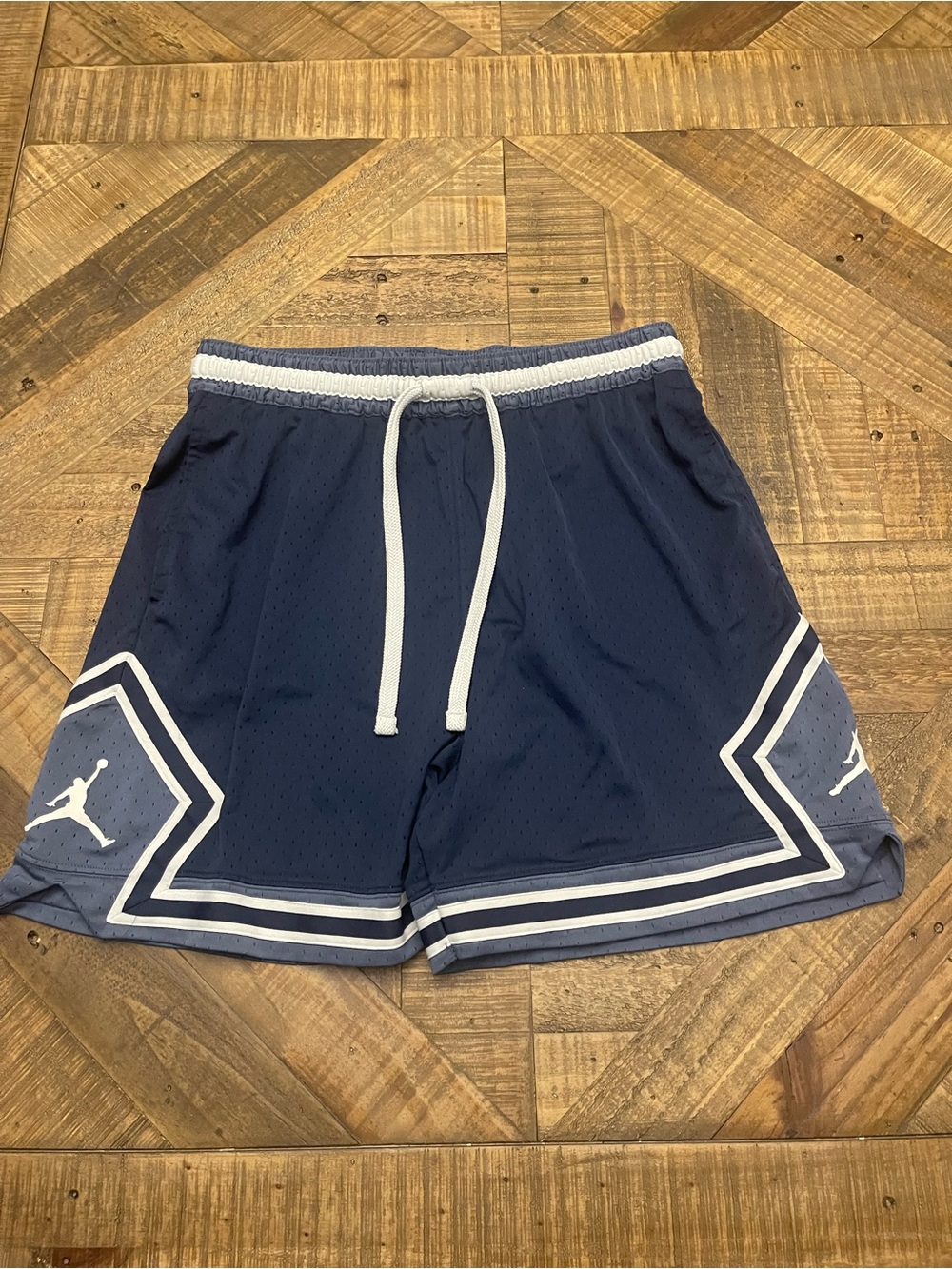 Nike Jordan Sport Men's Dri-FIT Mesh Diamond Shorts - Midnight Navy
